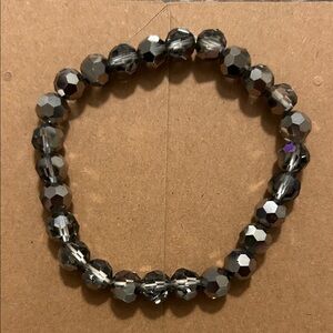 Elegant Black Beaded Bracelet